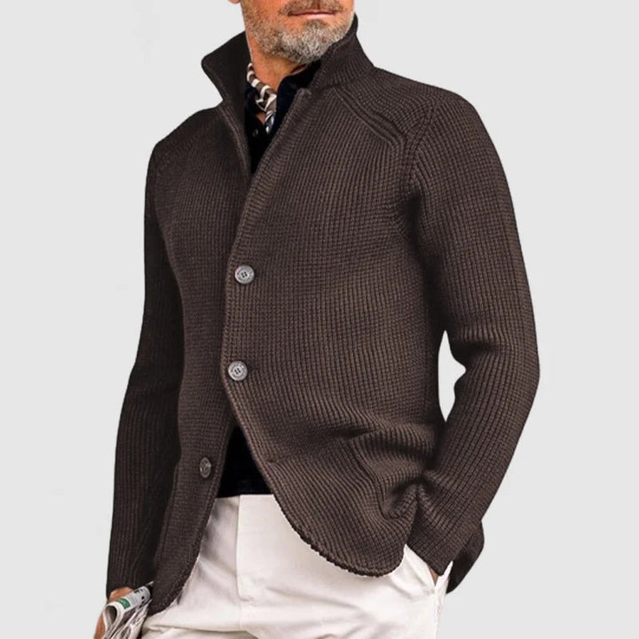 Paul Men’s Textured Knit Button Cardigan