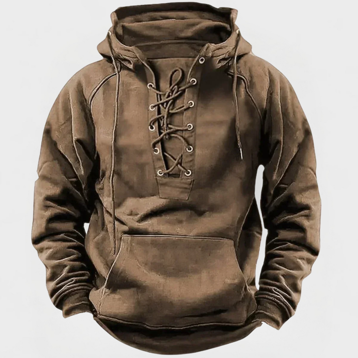 Pete | Heritage Lace-Up Hoodie