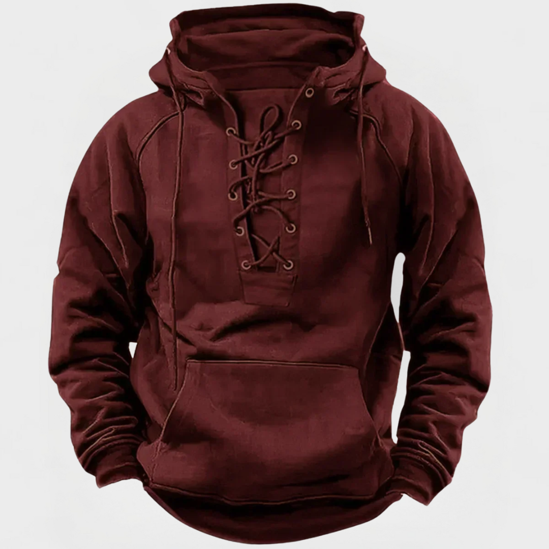Pete | Heritage Lace-Up Hoodie