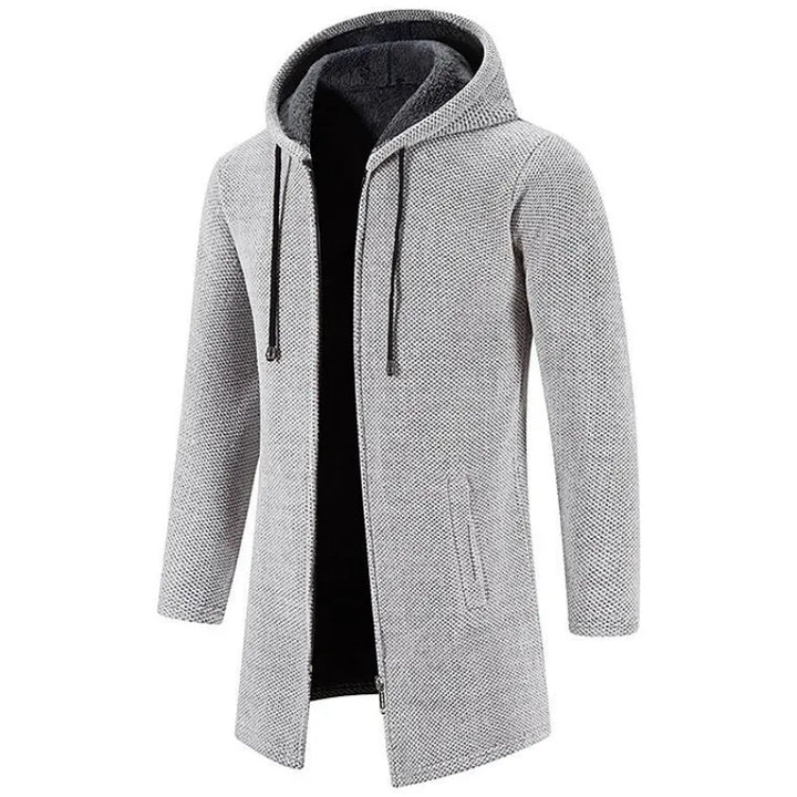 Men’s Premium Slim Fit Hoodie Long Coat