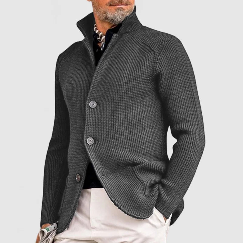 Paul Men’s Textured Knit Button Cardigan