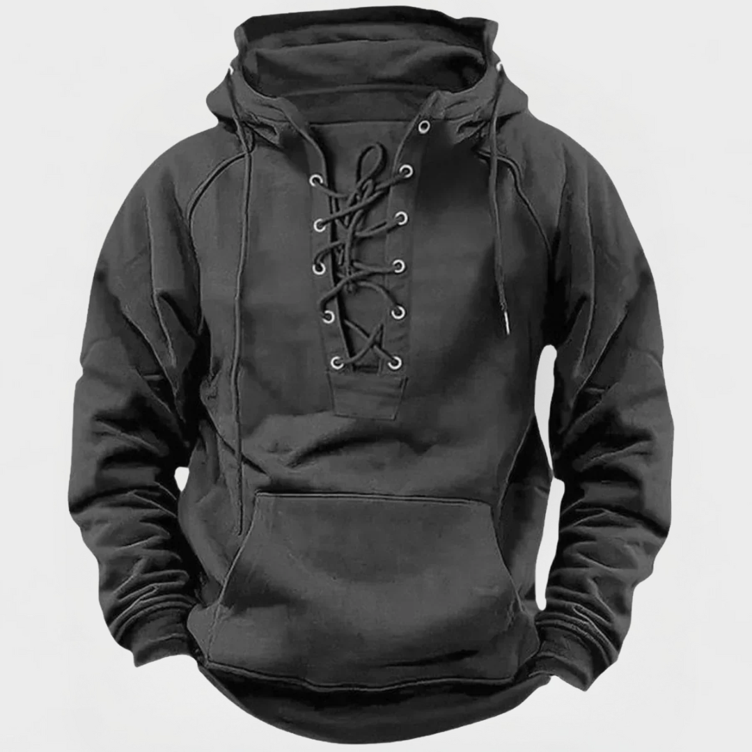 Pete | Heritage Lace-Up Hoodie