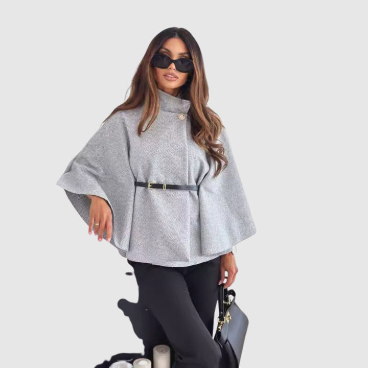 Alora Best Seller - Elegant lady poncho with belt
