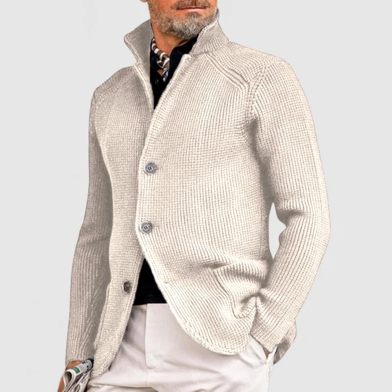 Paul Men’s Textured Knit Button Cardigan