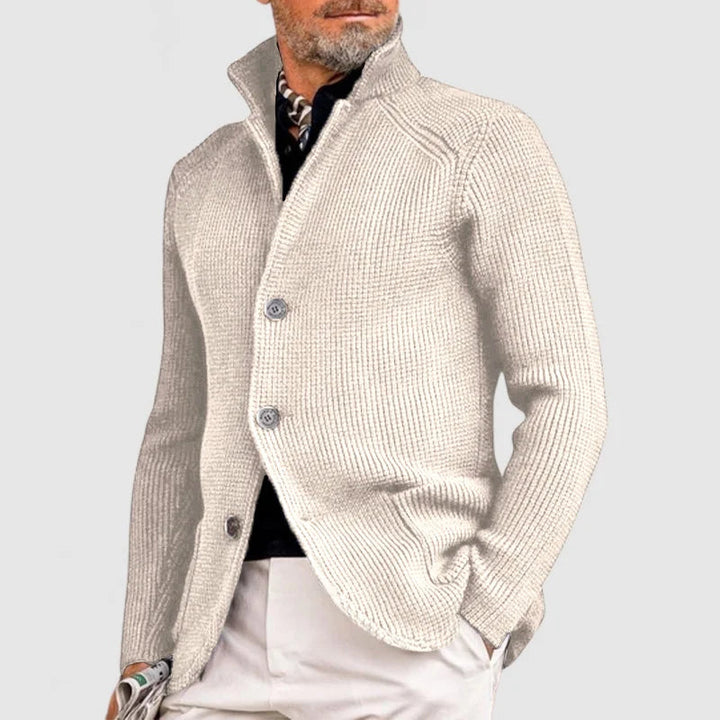 Paul Men’s Textured Knit Button Cardigan