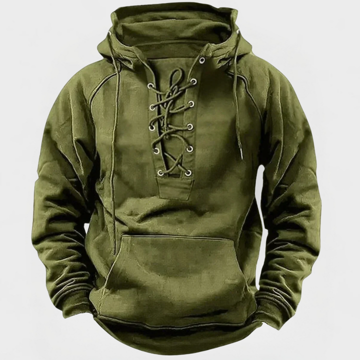 Pete | Heritage Lace-Up Hoodie