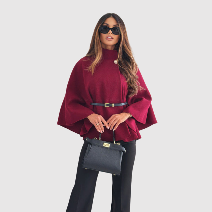 Alora Best Seller - Elegant lady poncho with belt