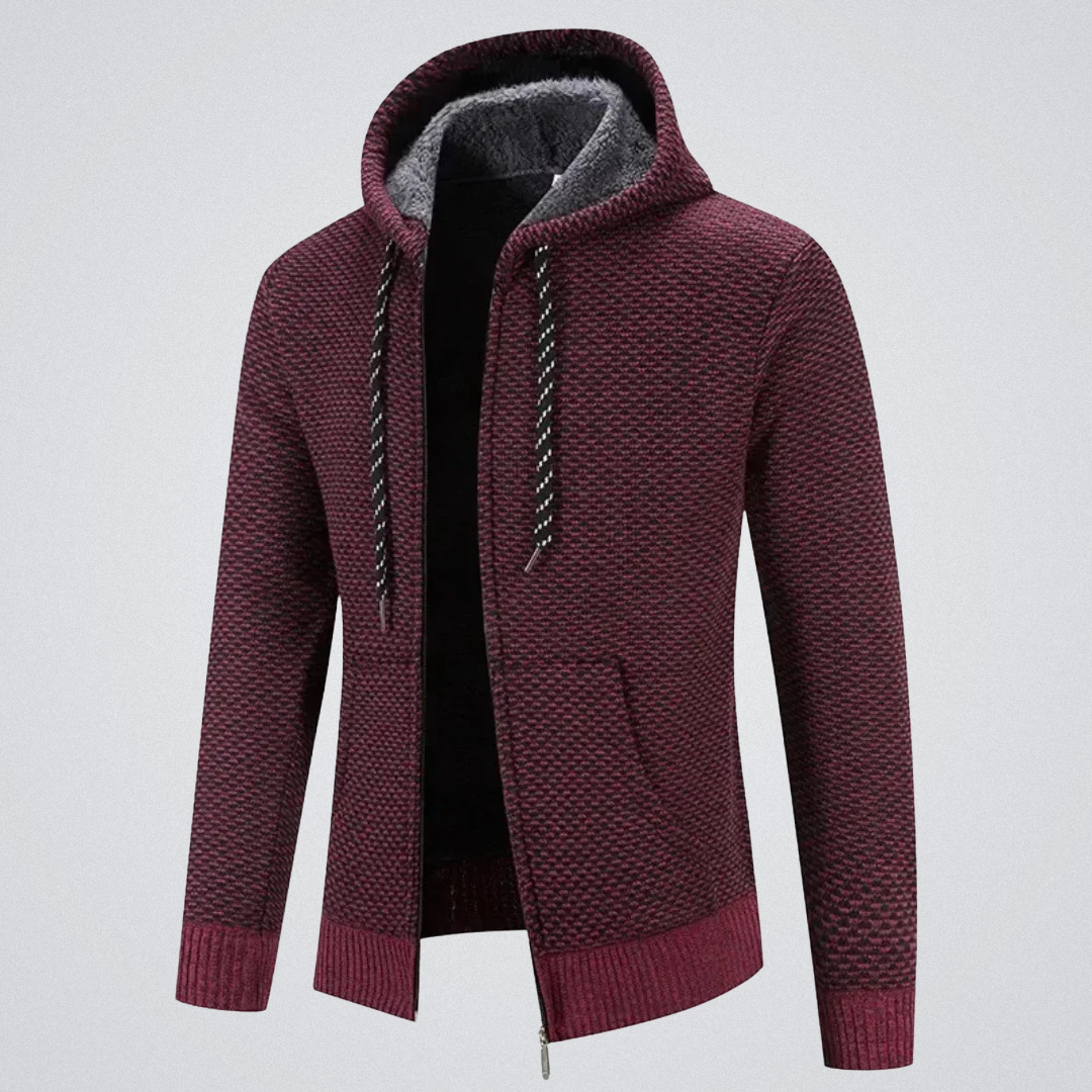 Moso Bestseller Men’s Premium Hooded Knit Jacket