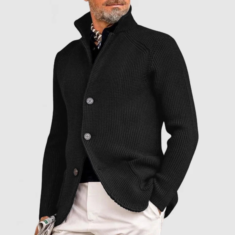 Paul Men’s Textured Knit Button Cardigan