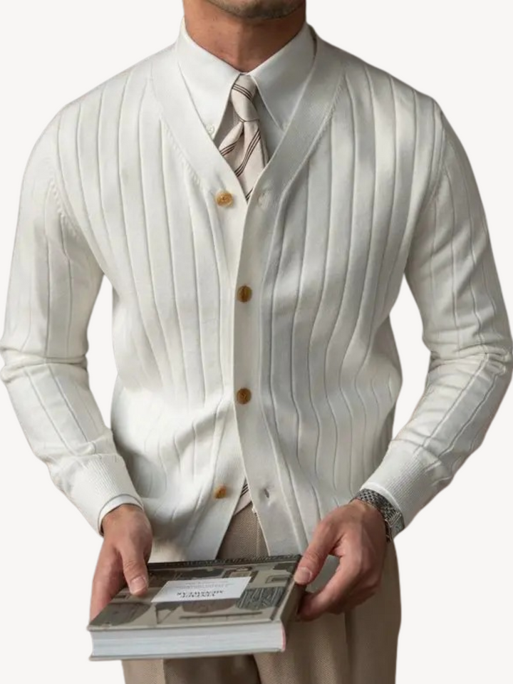 Mark Men’s Classic Ribbed Button Cardigan