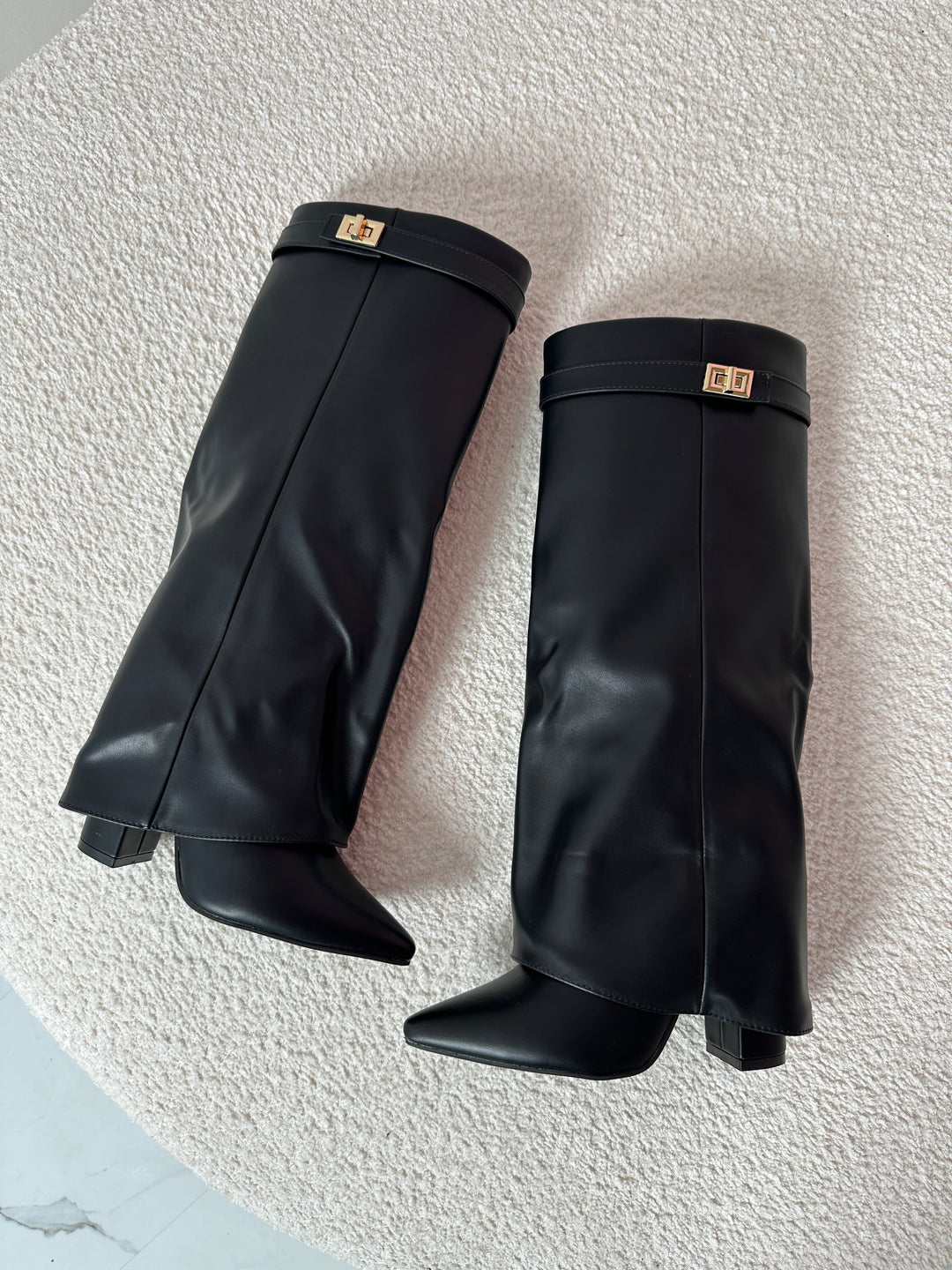 SEREN™ - Black Leather Boots