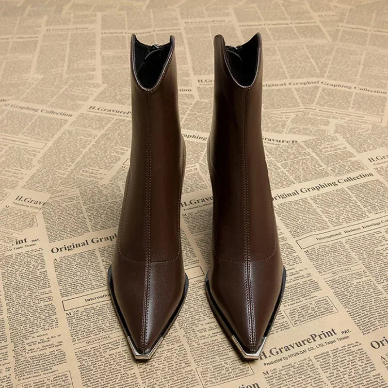 NORA™ - Chrome Tip Chelsea Boots