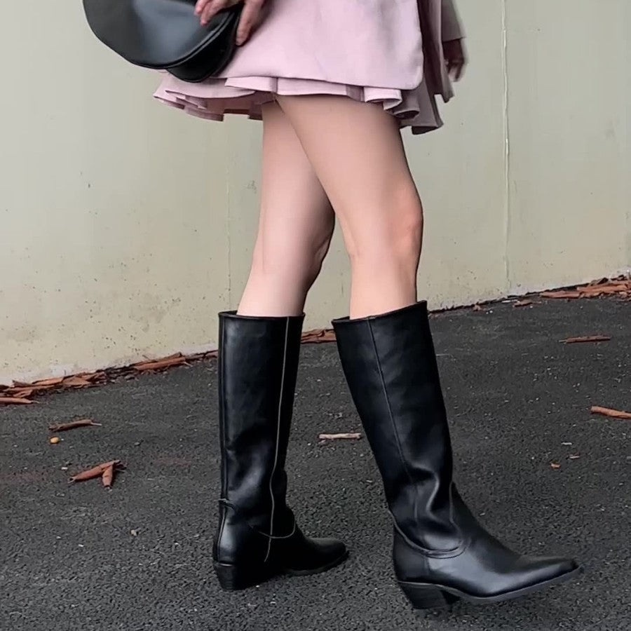 ALORA™ - Sleek High-Rise Boots