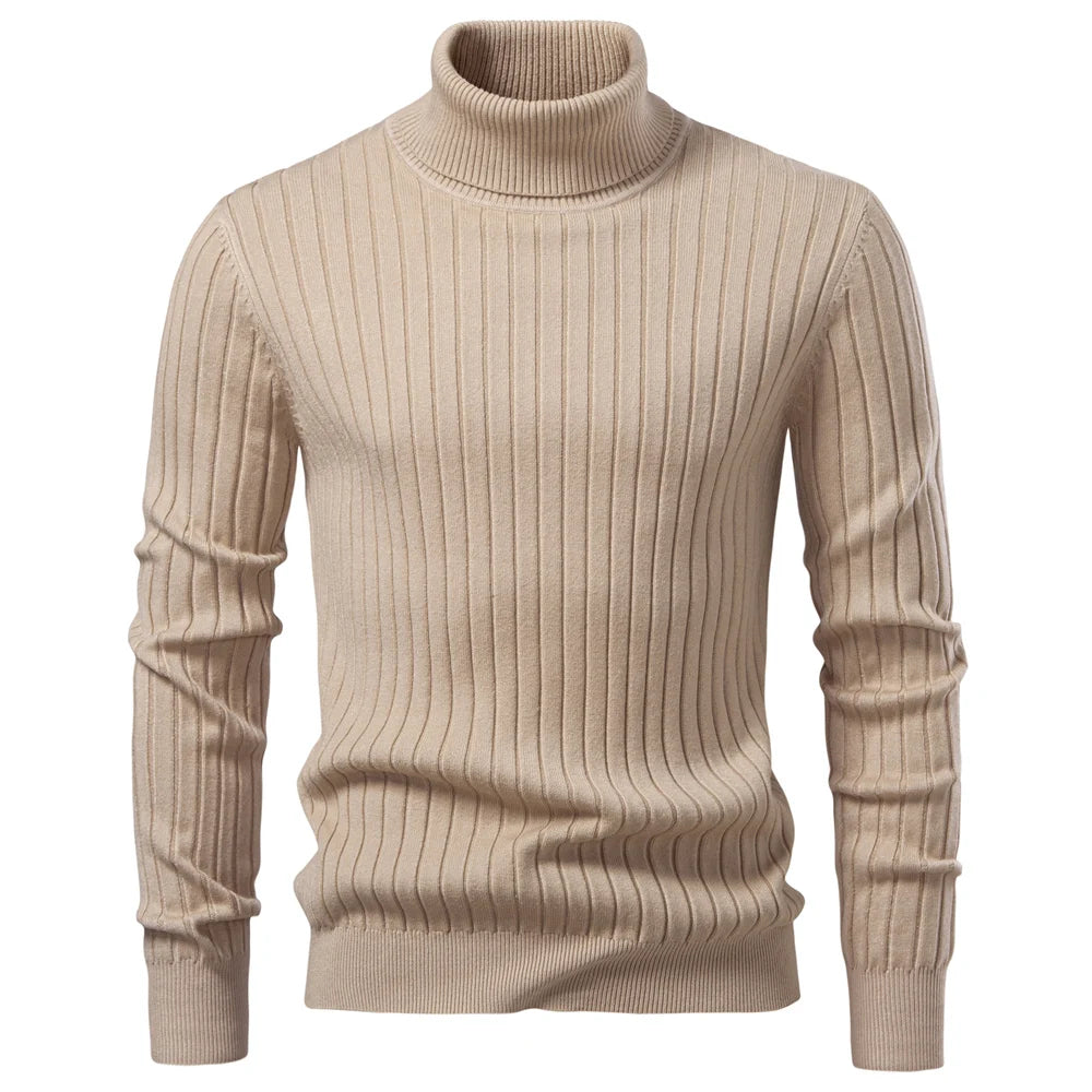 Hobson  Men's Turtleneck Sweater Solid Color.