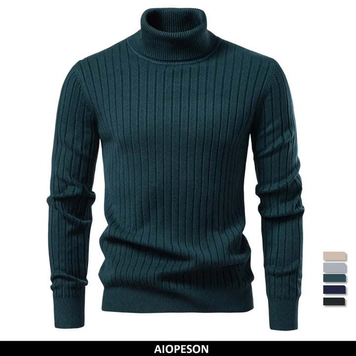 Hobson  Men's Turtleneck Sweater Solid Color.