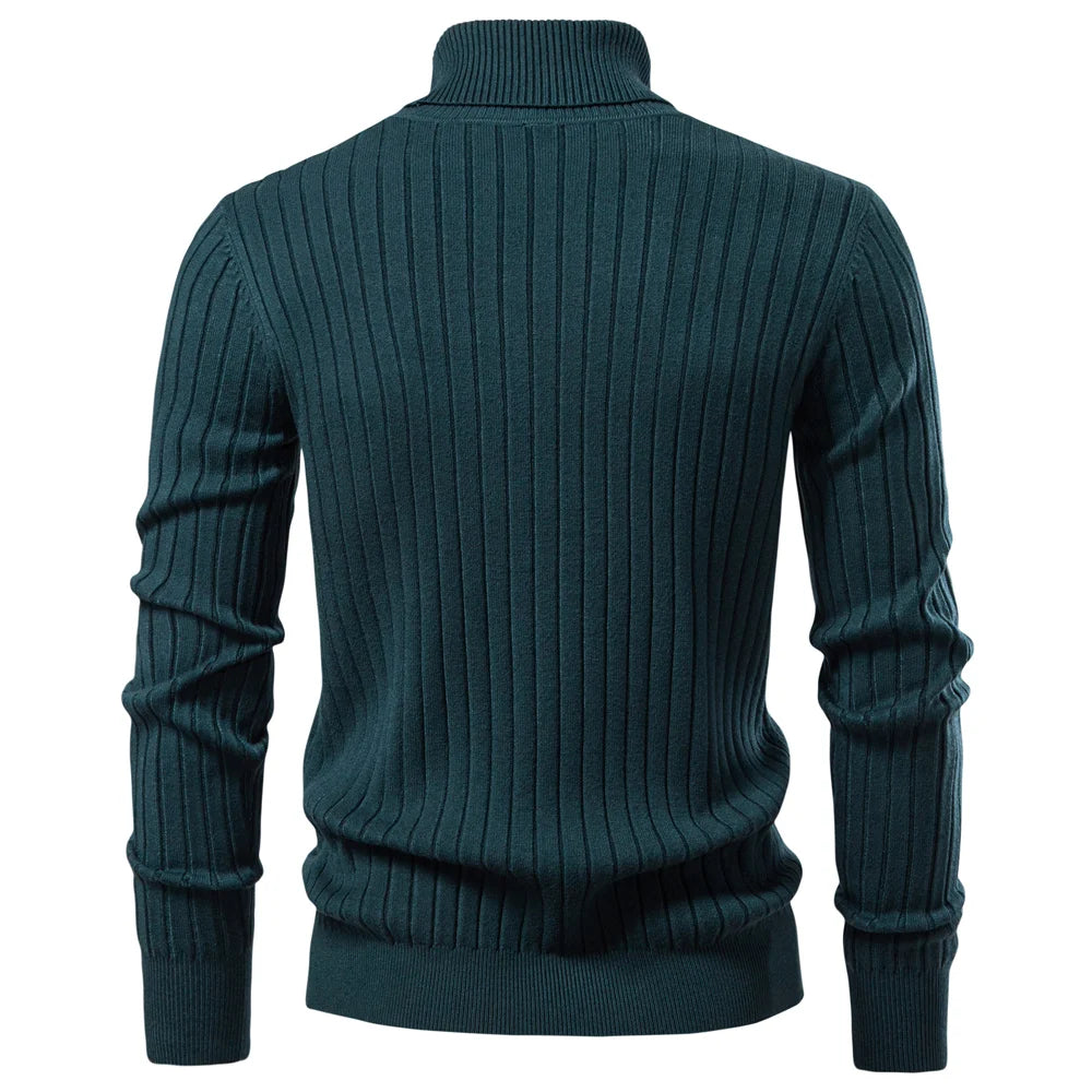 Hobson  Men's Turtleneck Sweater Solid Color.