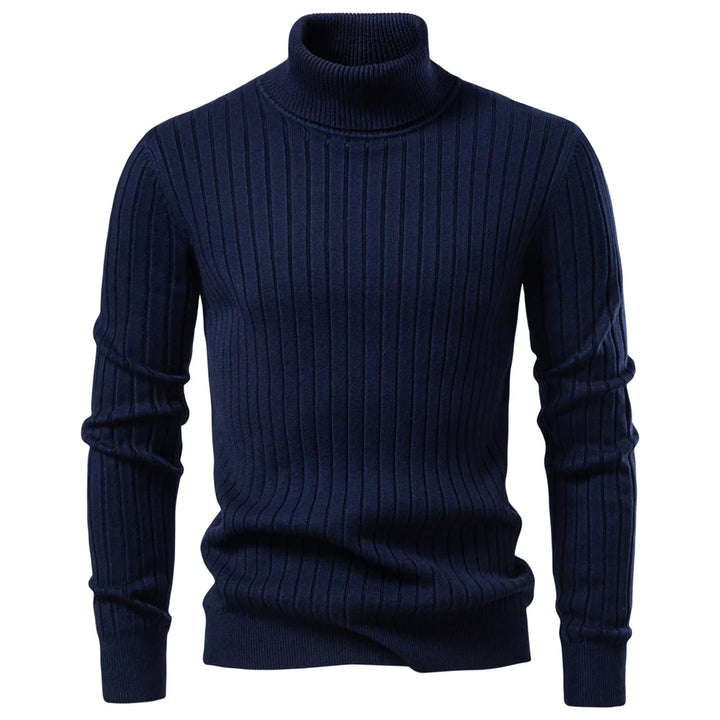 Hobson  Men's Turtleneck Sweater Solid Color.