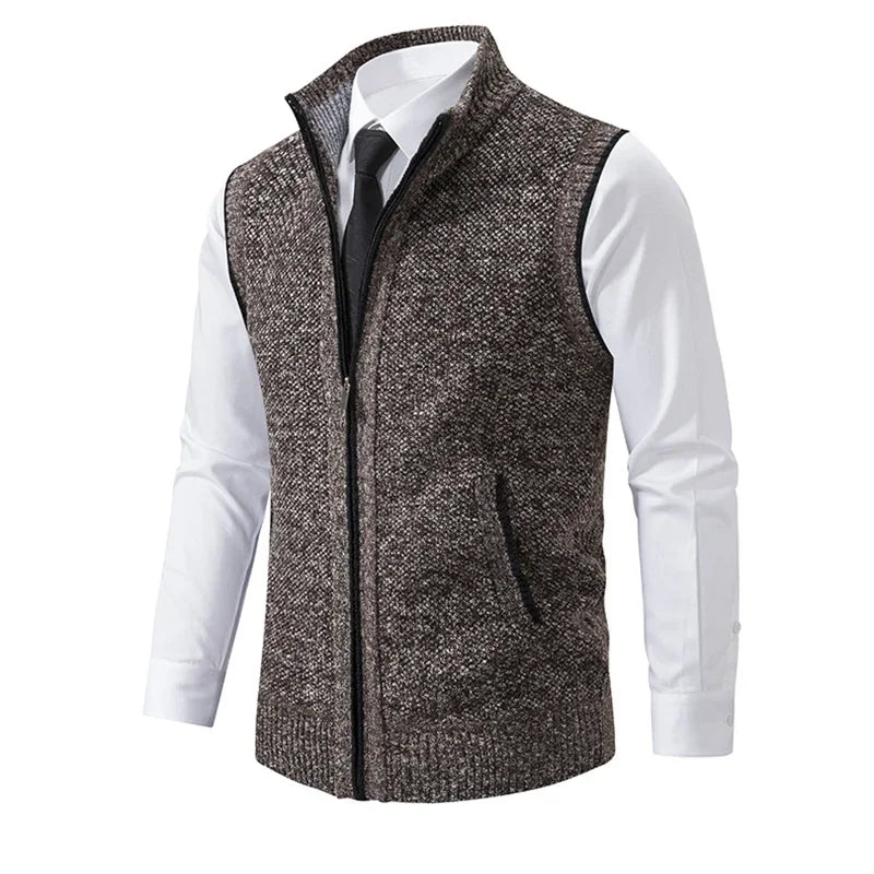 Men Sleeveless Cardigan