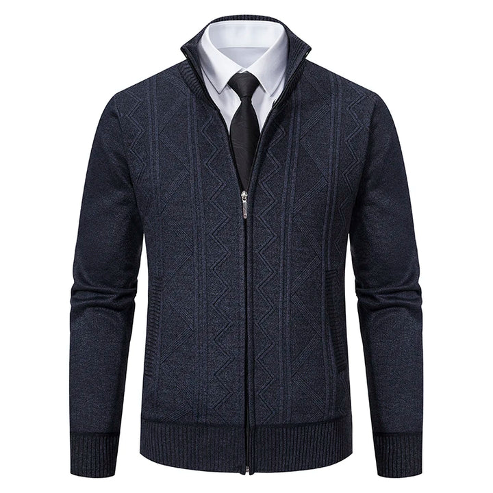 Kendal Men’s Zip-Up Knit Cardigan Sweater