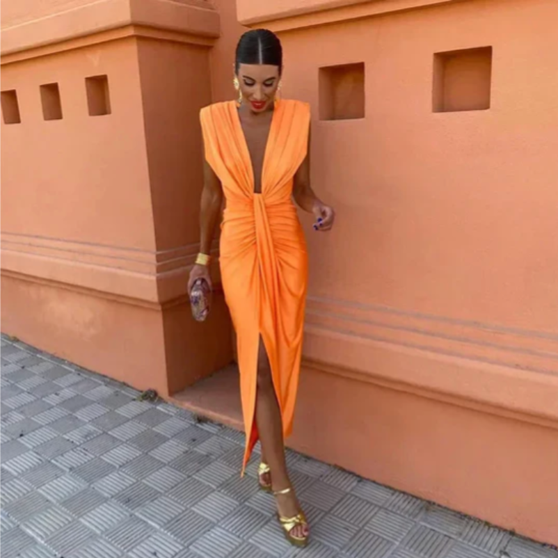 LILIANA | Elegant Pleated Dress