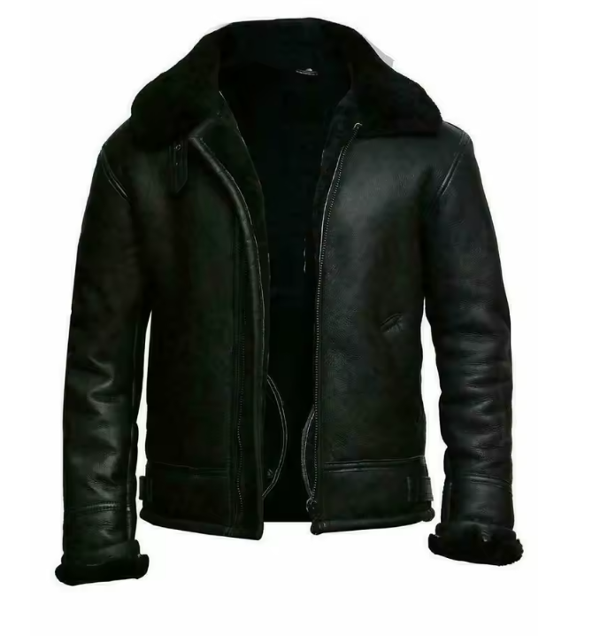 Alora Leather Bomber Jacket