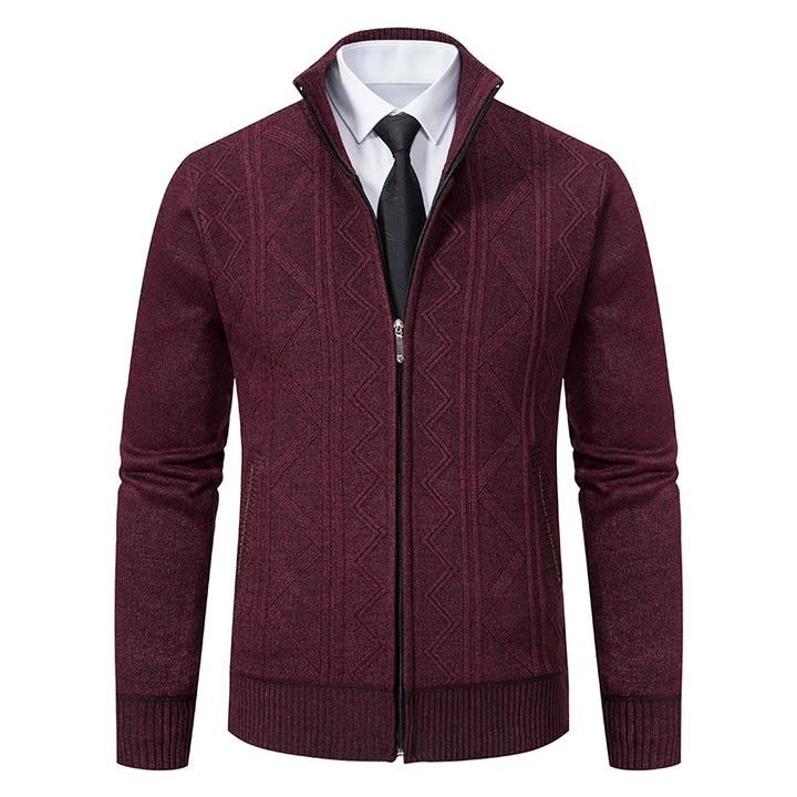 Kendal Men’s Zip-Up Knit Cardigan Sweater