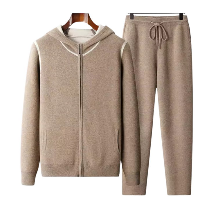 100% Luxury Knit Lounge Set  CASHMERE TRACKSUIT