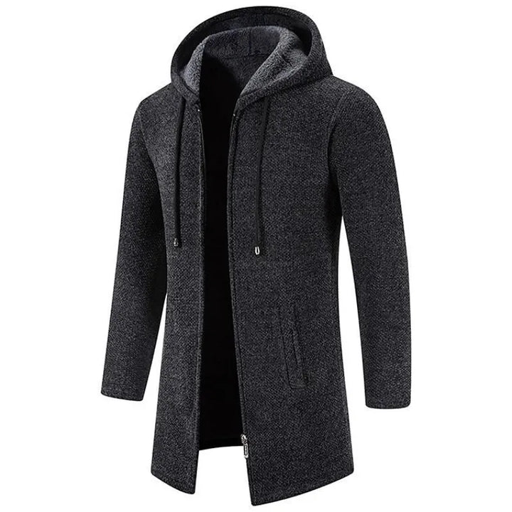 Men’s Premium Slim Fit Hoodie Long Coat