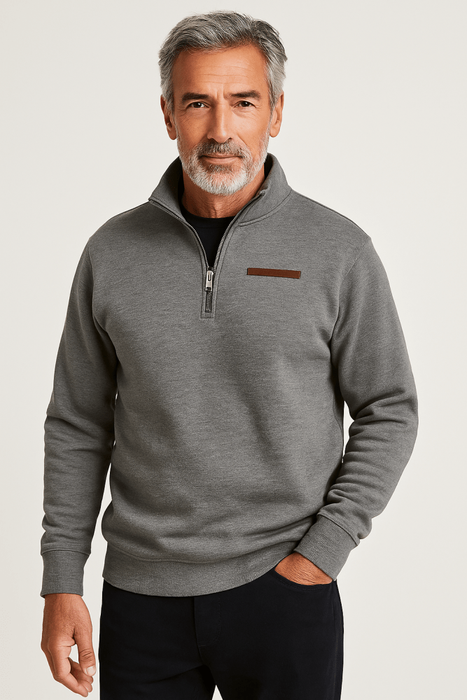 Men’s Classic Quarter-Zip Pullover Sweater