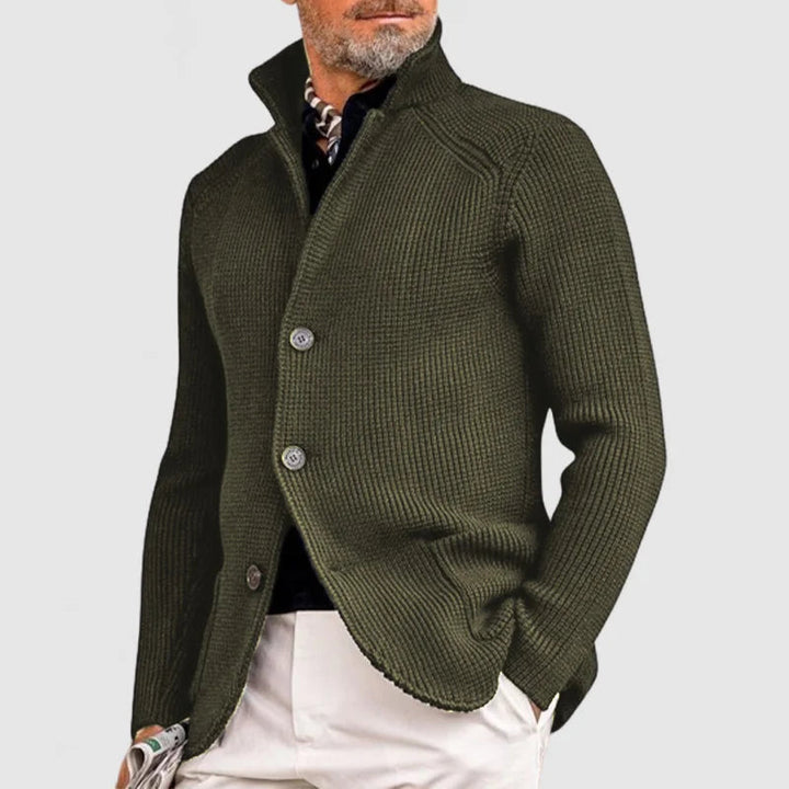 Paul Men’s Textured Knit Button Cardigan