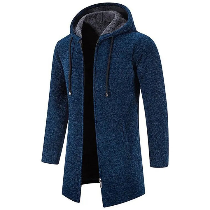 Men’s Premium Slim Fit Hoodie Long Coat
