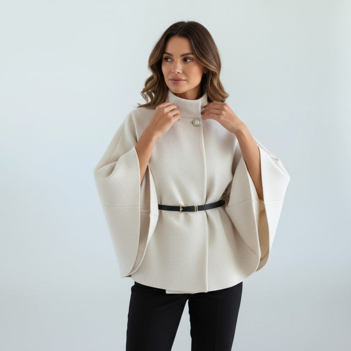 Alora Best Seller - Elegant lady poncho with belt